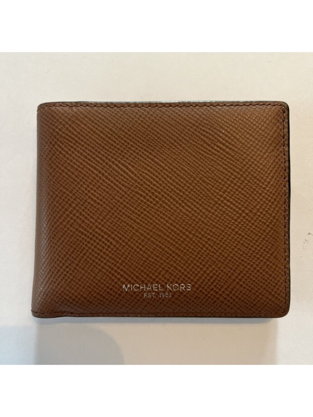 Men’s Michael Kors Billfold Wallet Brown Leather Slim